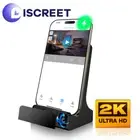 Home Spy Camera Docking Station Mobile Phone Charger 2K ULTRA HD 24/7 LIVE VIEW