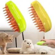 Pet Cat Dog Steam Massage Brush Leave-On Essence Steamy Brush Electric Spray