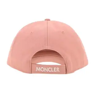 【MONCLER】品牌 LOGO 棒球帽-粉色(ONE SIZE)