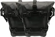 Motorcycle Crash Bar For CB500X Waterproof Frame Crash Bars Bag Bumper Bag Tail Bag Tool Bag Crash Bars(2PCS Black)