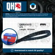4 Rib Multi V Drive Belt fits MAZDA MX3 EC 1.6 93 to 98 B6DA QH B6S715909A9F New