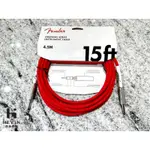 ▶合音樂器行◀全新 FENDER 導線 15H吋 ORIGINAL系列 II頭 FIESTA RED