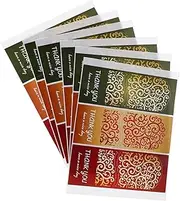 VILLFUL 6 Sheets Decorative Baking Sealing Stickers of Multi Function Present Labels for Cookies Candy Shops and Party Favors Easily Sticks to Smooth Surfaces