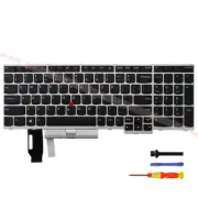 Silver Non-Backlit Keyboard for Lenovo Thinkpad T15 P15S Gen1 Gen2 (US Layout)