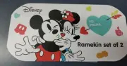 Disney Mickey & Minnie Mouse Valentine's Ramekins Set of 2 New in Box