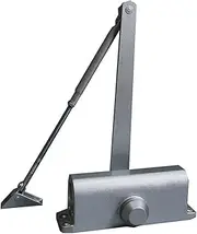 Door Closers, Hinges, Automatic Door Closer Heavy Duty Hydraulic Door Closure Aluminum Alloy Body, for Residential and Commercial Use, for 80~105kg Door