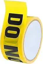 LIFKOME 1Roll Do Not Enter Safety Tape with Text Self Adhesive Warning Tape for Industrial Use for Construction Sites Roads and Hazardous Areas
