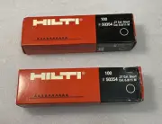 200 HILTI #50354 Cal .27 short 6.8/11 M 10 Black Shots 100 count x 2