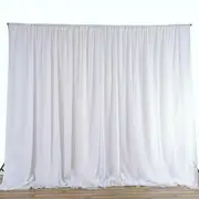 10ft Silk White Backdrop Drapes Curtain Wedding Ceremony Party Home Window Decor