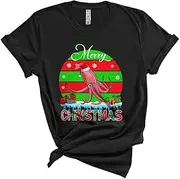 [Generic] Merry Christmas, Cute X-mas Retro Santa Squid Animal Lover, Matching Pajama Family Group Unisex T-Shirt