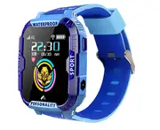 4G 1.4 Inch Touch Color Screen Waterproof Phone Watch HD Video Call Watch Suitable for Students-Blue
