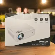 Alvar Mini Video Projector Model RV450W - Screen Mirroring - HDMI - 15000L 1080P