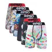 6Pcs Fashion Print Men Underwear Boxer Cueca Male Panty Lingerie Men Underpants Panty Boxershorts Sexy S-XXL PSD-6PCS7 M