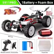 Wltoys 144010 1/16 Brushless Buggy 70km S911pro Rc Offroad Buggy Red