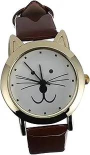 [Holibanna] Watch Lady Girl Ladies Woman Customer Mini Fob Cat Women White Case Material: Zinc Alloy