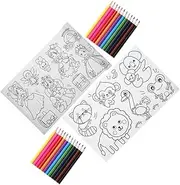 FOYTOKI Versatile Children's Coloring Poster Large Wall Decal Safe Paper for Creative Play Artistic Development