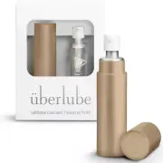 NEW Uber Lube Good-To-Go Travel Pack Refillable Case With 15mL Insert - Gold