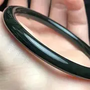 [Generic] Jade Tower Green Round Bar Bracelet Clean Without Clutter Head Full Hetian Jade Round Bar Bracelet Tower