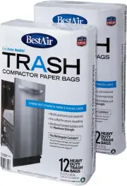 Bestair WMCK1335012-2 Heavy Duty Trash Compactor Pieces, 16'' D X 9'' W X 17'' H