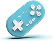 ShanWan Bluetooth Gamepad Keychain Sized Mini Controller for Switch, Windows, Android, iOS & PS4（Kabrilan）