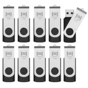 10 X MOSDART 16GB Bulk USB 2.0 Flash Drives Swivel Thumb Drives Zip D...