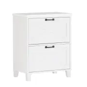 Maestro Furniture Nonu Wooden 2-Drawer Filling Cabinet Home Office Storage White Oak