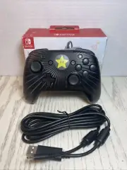New PDP Nintendo Switch Faceoff Wired Pro Controller Super Mario Star