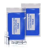 1000 Blue Prn Bags Clear 6 x 9 Zip Locking Printed Bags