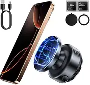 Magnetic Phone Holder, 360°Rotation Car Phone Mount, Electric Vacuum Strong Magnet for Any Smooth Surface Kitchen Mirror Gym,Cell Phone Holder Compatible with iPhone Android ( Not charging phone)
