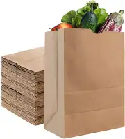 Stock Your Home 52 Lb Kraft Brown Paper Bags (50 Count) - Kraft Brown Paper Groc