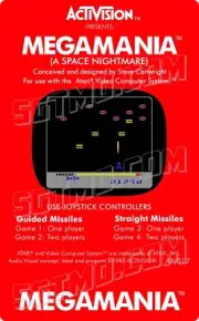 Atari 2600 Replacement Label - Megamania