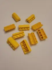 NEW LEGO 10X YELLOW BRICK 4x1x1 1/3 W/BOW #6081.