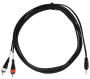 Rockville RNRMR10 10' 3.5mm 1/8" TRS to Dual RCA Cable 100% Copper