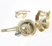 Premium Nautical Keyring Chain w/Compass Brunton Military/Navy Sailor Gift Decor