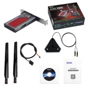 AXE3000RGB WiFi 6E PCIe Card Tri-Band Bluetooth AX210 Desktop PCI-E WiFi Adapter