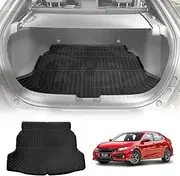X-CAR 3D All Weather Boot Liner for Honda Civic Hatch 2016-2021 Heavy Duty Cargo Trunk Cover Mat Luggage Tray