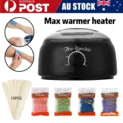 Waxing Pot Machine Wax Warmer Hard Wax Strips Bean Body Hair Remove Heater Set