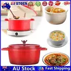 * Saucepan Casserole with Lid Kitchen Stew Pot Enameled Casserole Kitchen Gadget