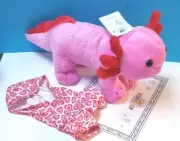 Build A Bear AXOLOTL Pink Plush & Axolotl Hoody Hoodie BNWT