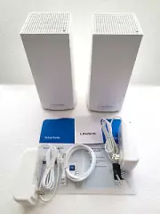 Linksys AX4000 Velop Mesh WiFi 6 System Tri-Band Wireless 5400sqf- 2 Pack SEALED