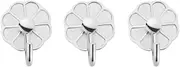 Storage 3 Pcs Metal No Punch Hole Coat Hooks Multipurpose Wall Hook for Key, Towel, Bags, Cup, Hat Hooks(Silver)