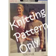 New Sirdar 5313 Opium Cabled Pullover Sweater Double Knitting Pattern