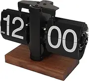Retro Style Flip Desk Shelf Clock, Auto Flip Desk Table Clock, Classic Mechanical Digital Display Battery Powered, 12 Hours Modern Digital Mechanical Retro Flip Down Clock for