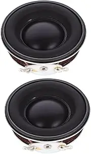 2pcs Full Range Rubber Edge Speaker System Kit for Home Audio Car Stereo and Desktop Computer Sound Deep Bass Performance Simple Installation Stereo Sound Effect