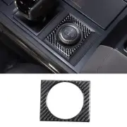 Central control multimedia knob Trim sticker Fits For Hummer EV 2022-2025 Carbon