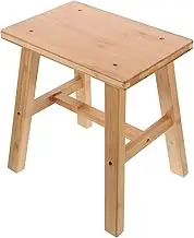 Alipis Natural Bamboo Foot Bench Boys and Girls Shower Seat Compact Step Stool Bathroom Stool Decorative Wooden Bench for Home