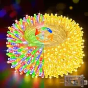 Outdoor String Lights 115 FT 350 LED 8 Modes & Timer Warm White to Multi-color