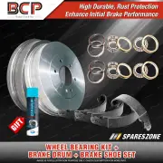 Front Wheel Bearing Kit + Brake Drum Shoe Set for Leyland Moke 1.0L 1.1L 66-83
