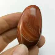 Banded Agate 170718 51.4mm XL Palm Jumbo Protection Strength Metaphysical
