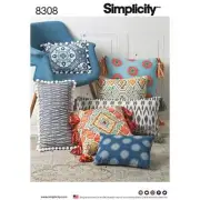 Simplicity Sewing Pattern 8308 Pillows Different Shapes Sizes One Size Uncut